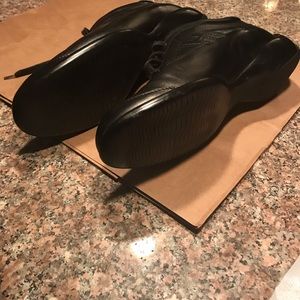 Hogan Black Leather Laced Shoe EUR 37.5 US7